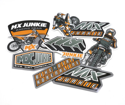 STICKERS STICKERSET MXJUNKIE MOTORCROSS