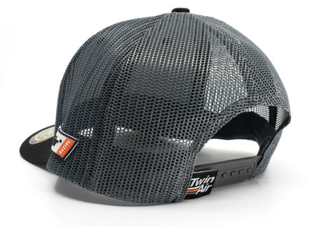 truckercap noir gris twinair racing