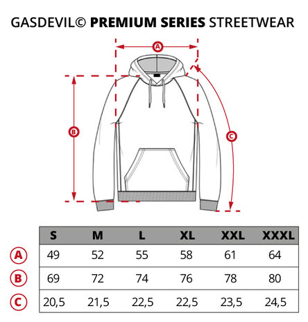 HOODIE - GASDEVIL LOGO PREMIUM