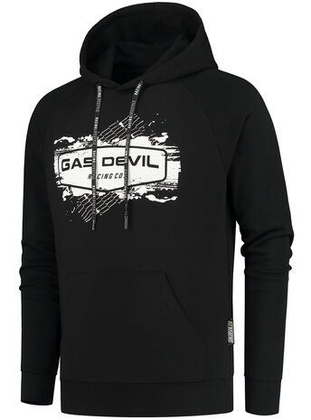 GASDEVIL RACING SWEATER CAPUCHON ZWART