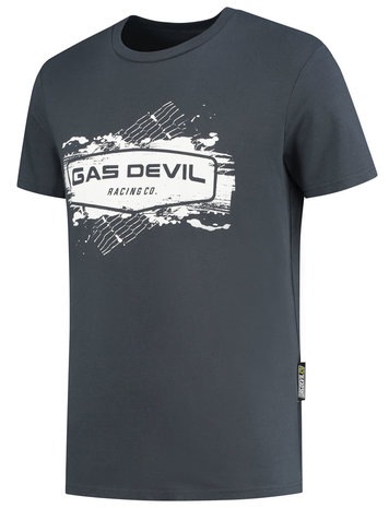 gas devil shirt short grey 