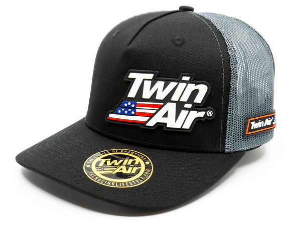 cap twinair black with 3d logo 