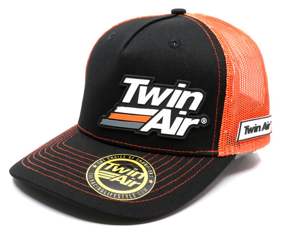 orange black cap twinair 3d logo 